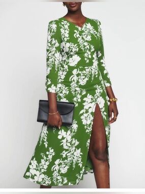 Reformation | Dresses | Reformation Robin Green Ribbed Knit Dress | Poshmark